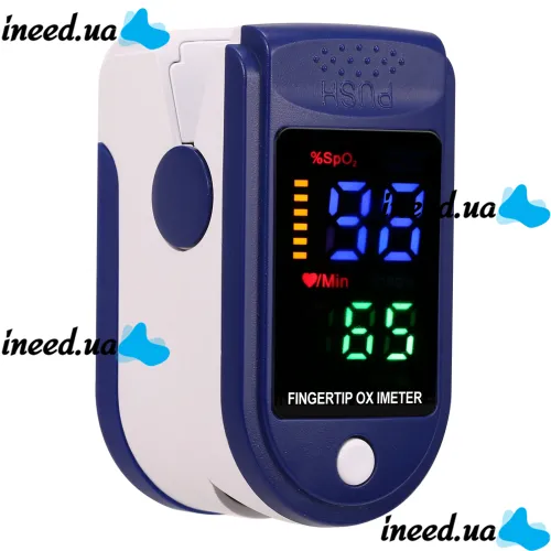 Беспроводной пульсоксиметр Pulse Oximeter FingerTec SP02 на кончик пальца для измерения пульса сатурации кислорода Пульсометр на палец с LCD дисплеем