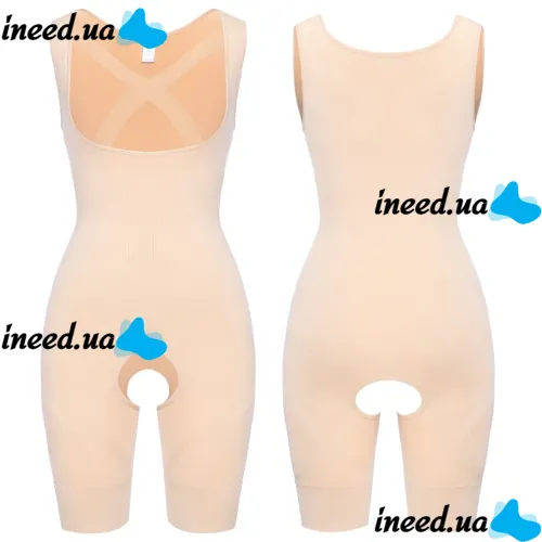 Професійне коригуючий білизна комбідрес Slim Shapewear жіночий стягуючий для схуднення і корекції фігури з бретельками S / M L / XL XXL / XXXL