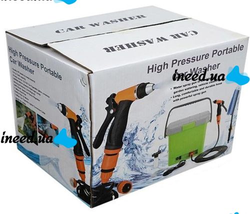 Портативна Автомийка високого тиску High Pressure Portable Car Wash, переносна автомобільна мийка від прикурювача, мийка для автомобіля