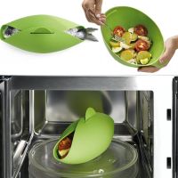 Силіконова миска для випічки Silicone Cooking Pocket 24.5 * 22 см миска-форма, конверт для запікання і готування, кругла форма для кухні Зелена