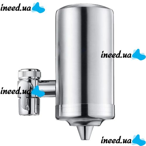 Проточний фільтр насадка на кран з нержавіючої сталі Water Purifier ZSF-080 для очищення води, водяний фільтр для води під кран 687-1 Сріблястий