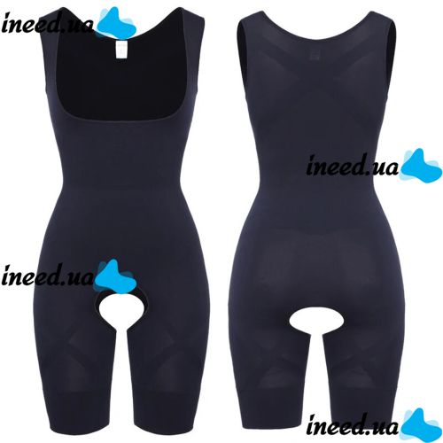 Професійне коригуючий білизна комбідрес Slim Shapewear жіночий стягуючий для схуднення і корекції фігури з бретельками S / M L / XL XXL / XXXL