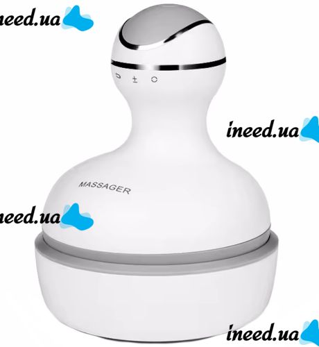 Беспроводной водонепроницаемый массажер Smart Scalp Massager ST-701 для головы, шеи и плеч Аккумуляторный массажер для кошек и собак Verte-X 3D Белый