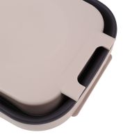 Складне навісне відро для сміття контейнер на двері Foltable Trash Bin Can в кухню або ванну, розкладне відро бак для сміття на дверцята коричневе