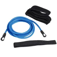 Регульований поясний ремінь для тренувань плавання Swimming Training Belt в басейні, Тренувальні гумки для навчання плаванню дорослих і дітей