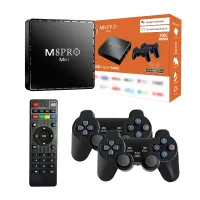 Game Video TV Set-top Box Game M8Pro Mini PS1 Android 12.1 2GB/64GB with Two Joysticks, Dendy, Sega HDMI Console to TV 64GB 10000 Games