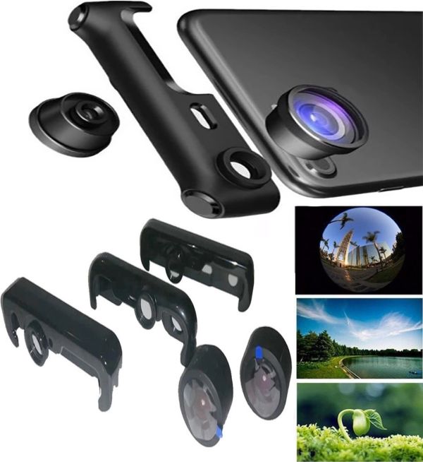 Портативный панорамный объектив на телефон 360 градусов XPRO 360LINZE 3 в 1 для iPhone, Комплект для создания панорамного видео 360