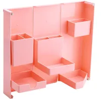 Desktop Folding Organizer Folding Storage Box FB-1990 for stationery, Stand case for office and small items for 6 compartments