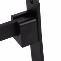 Universal Wall Shelf Holder Matte S1302 2 Tiers for Towels, Adjustable Hanger Organizer on the Wall for Drying Towels Black