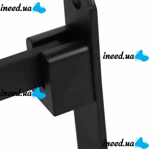 Universal Wall Shelf Holder Matte S1302 2 Tiers for Towels, Adjustable Hanger Organizer on the Wall for Drying Towels Black