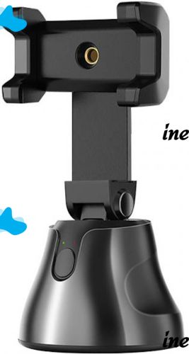 Smart Desktop Tripod with Motion Sensor Holder Robot Cameraman 360° Rotating Smart Tripod, Holder for Phone, Smartphone IOS Android