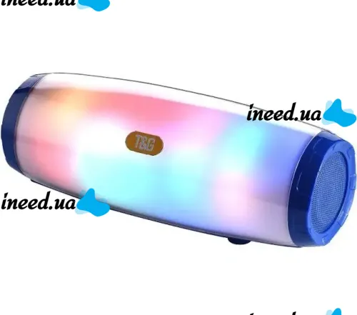 Бездротова Bluetooth колонка T & G TG165C з RGB LED підсвічуванням і функцією Power Bank, акумуляторна блютуз акустика SPS UBL USB AUX для Android IOS