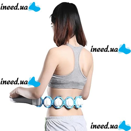 Роликовий масажер для шиї і спини Multi functional HX-8866 Massager Стрічковий масажер-стрічка massger thread Body Massage Roller Rope