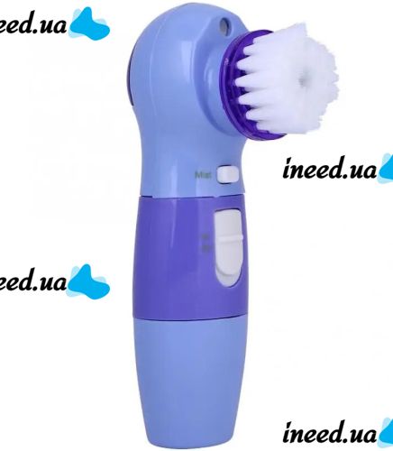 Масажер для механічного чищення обличчя Power Perfect pore ZA-11 4 насадки, апарат для вакуумного очищення обличчя очищувач пір PL-1026 Фіолетовий