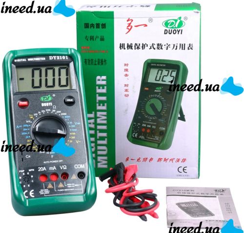 Універсальний цифровий мультиметр DY2101 тестер з Lcd дисплеєм