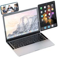 Magnetic Holder for Phone, Tablet for Laptop F11 Bracket Folding Magnetic Mount with Height Adjustment on the side panel of the laptop F-11