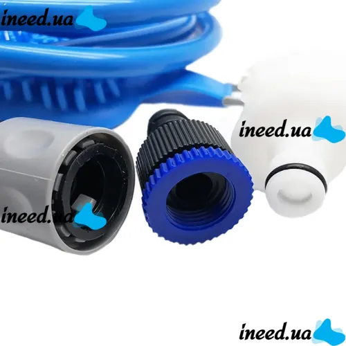 Щетка-душ на ладонь для купания крупных собак Pet Bathing Tool со шлангом Pet washer, Силиконовая массажная перчатка для мойки домашних животных