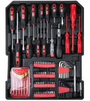 Автомобільний набір інструментів Tool Set MD-16064 187 предметів з тріскачкою для машини і вдома Комплект ручного інструменту MAG-835 у валізі