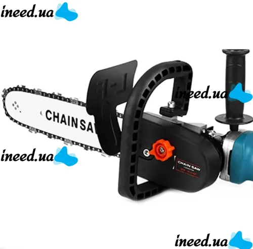 Chain Saw Nozzle 12" Chain saw for the Grand 300QF Pro Grinder with a chain lubrication system for 30cm Bulgarians with a handle and an oil tank