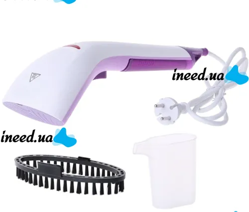 Ручний вертикальний відпарювач Sokany Hand Steamer YG-868 для одягу і штор з насадкою щіткою, Парова праска 1200W для дому, Пароочисник від мережі