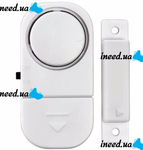 Wireless door and window alarm Door/Window Entry Alarm RL-9805, Sound with vibration sensor and sound of 90 dB RL9805 on batteries