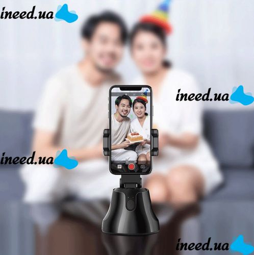 Smart Desktop Tripod with Motion Sensor Holder Robot Cameraman 360° Rotating Smart Tripod, Holder for Phone, Smartphone IOS Android