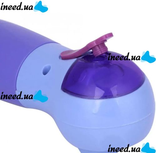 Масажер для механічного чищення обличчя Power Perfect pore ZA-11 4 насадки, апарат для вакуумного очищення обличчя очищувач пір PL-1026 Фіолетовий