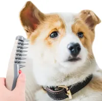 Електрична гребінець щітка для тварин всіх порід кішок і собак Knot Out Electric Pet Comb WN-134, Электрорасческа для грумінгу тварин