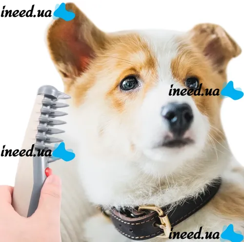 Електрична гребінець щітка для тварин всіх порід кішок і собак Knot Out Electric Pet Comb WN-134, Электрорасческа для грумінгу тварин