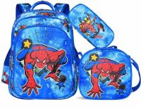 Школьный набор рюкзак, сумка и пенал Fashion Spider Man NA-6 для мальчиков, Детский комплект сумок Человек паук 3 в 1 портфель в школу для детей