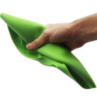Силіконова миска для випічки Silicone Cooking Pocket 24.5 * 22 см миска-форма, конверт для запікання і готування, кругла форма для кухні Зелена