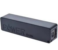 External Battery Battery Power Bank Esperanza XMP101K Xiaomi 2600 mAh for Charging, Charger Powerbank A5 USB 1A with 18650 with Keychain Black