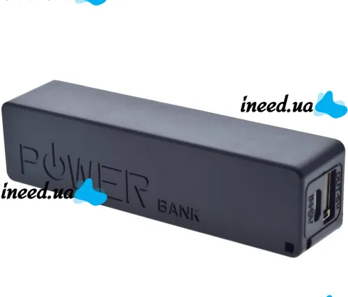 External Battery Battery Power Bank Esperanza XMP101K Xiaomi 2600 mAh for Charging, Charger Powerbank A5 USB 1A with 18650 with Keychain Black