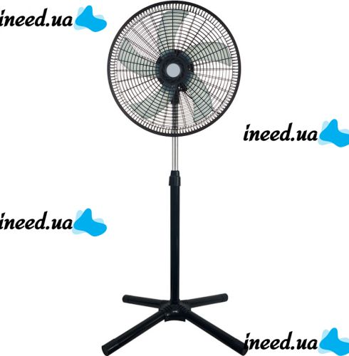 Floor fan Bitek BK-1881 120W 5 blades 46 cm, Bitek 18" inch fan on telescopic leg 106-136 cm with mains swivel
