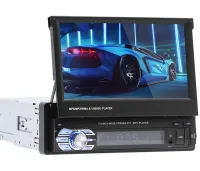 Car Radio with Retractable Screen 7" Bluetooth Car Stereo SWM 9601G 1DIN Car Radio MP5 FM/AM with Monitor and Rear View Camera 9612G