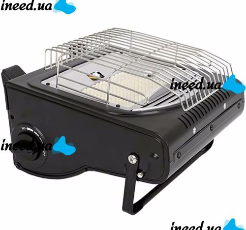 Table gas heater SI YI JIA SYJ-8508 stove for 1 burner with piezo ignition, ceramic heater and cylinder adapter Ax-016-3
