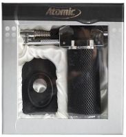 Gas turbo lighter burner Antai 0595 with piezo ignition and stand, Turbo burner soldering iron Atomic with fire control up to 1300°C for barbecues