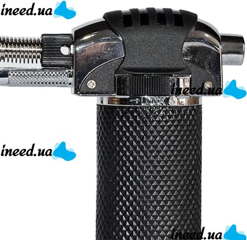 Gas turbo lighter burner Antai 0595 with piezo ignition and stand, Turbo burner soldering iron Atomic with fire control up to 1300°C for barbecues