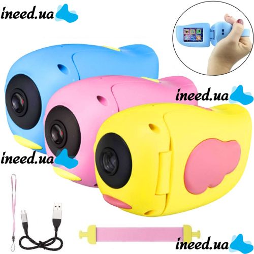 Smart Kids Video Camera DV-A100 Children's Video Camera, Digital Mini Birdie Camera with Photo and Video Shooting, 2" Camera with Creative Studio and Games