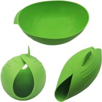 Силіконова миска для випічки Silicone Cooking Pocket 24.5 * 22 см миска-форма, конверт для запікання і готування, кругла форма для кухні Зелена