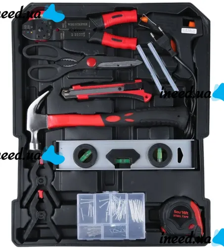 Автомобільний набір інструментів Tool Set MD-16064 187 предметів з тріскачкою для машини і вдома Комплект ручного інструменту MAG-835 у валізі