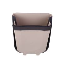 Складне навісне відро для сміття контейнер на двері Foltable Trash Bin Can в кухню або ванну, розкладне відро бак для сміття на дверцята коричневе