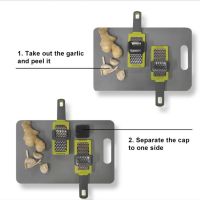 Manual Garlic Grater Functional Kitchen Gardget, Manual Kitchen Chopper, Garlic Grinder, Shredder-Grater, Presser, pres, Chocolate Cheese
