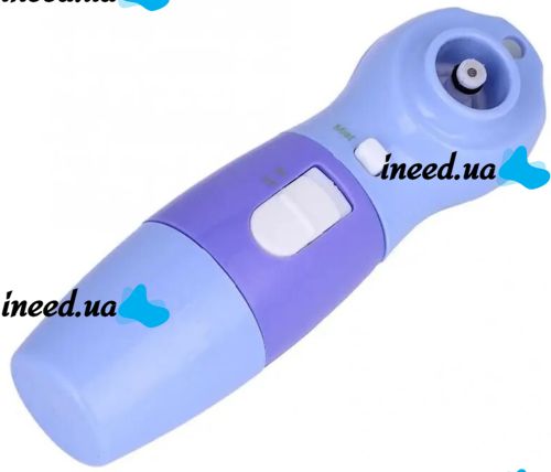 Масажер для механічного чищення обличчя Power Perfect pore ZA-11 4 насадки, апарат для вакуумного очищення обличчя очищувач пір PL-1026 Фіолетовий