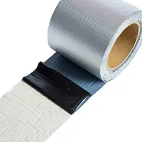 Heavy duty aluminum coated adhesive tape Butyl Self-Adhesive 1.2mm x 5cm x 10m, Aluminum Waterproof Adhesive Foil Scotch 10m Silver