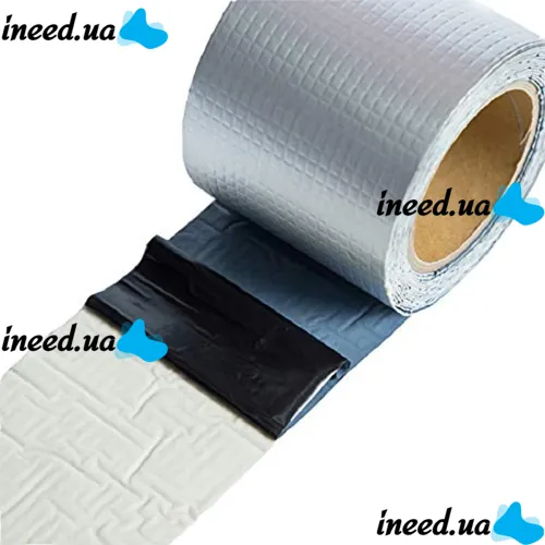 Heavy duty aluminum coated adhesive tape Butyl Self-Adhesive 1.2mm x 5cm x 10m, Aluminum Waterproof Adhesive Foil Scotch 10m Silver