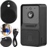 Wireless Video Doorbell Intercom Wi-Fi Mini Doorbell AiWit T2 Mini 720p for Home, Cordless WIFI Doorbell with Camera Android iOS Black