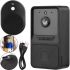 Беспроводной дверной видеозвонок домофон Wi-Fi Mini Doorbell AiWit T2 Mini 720p для дома, Аккумуляторный WIFI звонок с камерой Android iOS Черный