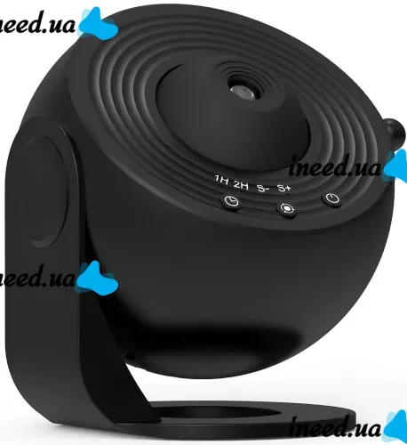 Проектор звездного неба Galaxy Projector 360° Akenori PG-2000 светодиодный ночник с таймером, домашний планетарий 13 космических картриджей Черный