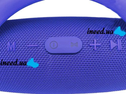 Large Wireless Music Speaker T&G Booms Box Big Blue with Handle, Portable Bluetooth Speaker Style T&G Boombox USB AUX for Android IOS